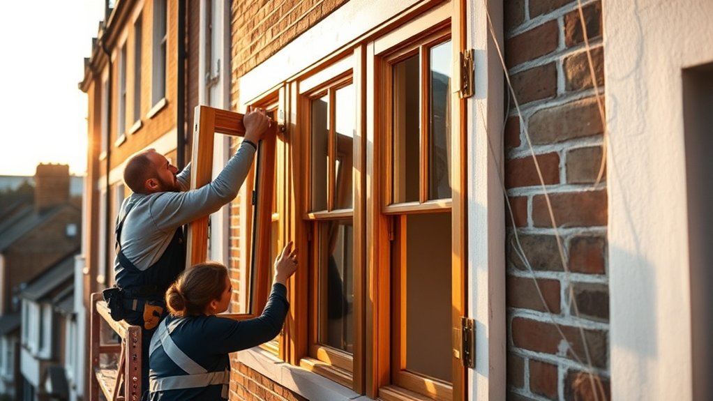 Wooden Window Installation Watford